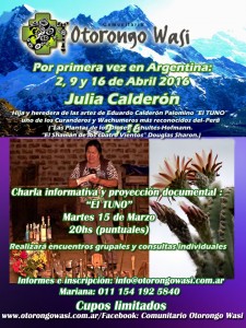 Charla Informativa y Documental "El Tuno" por visita de Julia Calderón en Ciudad de Buenos Aires! @ Buenos Aires | Ciudad Autónoma de Buenos Aires | Argentina